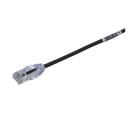 cable de parcheo tx6 utp cat6 diámetro reducido 28awg color negro 05 m