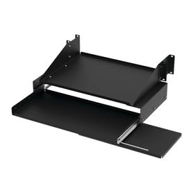 charola para soportar equipos en rack de 19in con bandeja deslizable para teclado y mouse  capacidad de 455 kg 4 ur