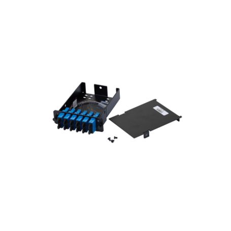 placa acopladora de fibra óptica fap con 12 pigtails y 6 conectores sc duplex 12 fibras para fibra monomodo os1os2 color azul23