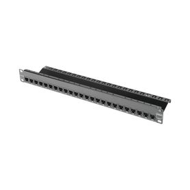 patch panel zmax with jack utp cat6a 24 port 1u black90202