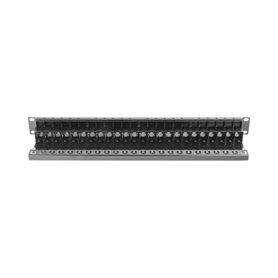patch panel zmax with jack utp cat6a 24 port 1u black90202