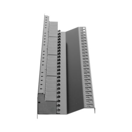 Patch Panel Zmax With Jack Utp Cat6a 24 Port 1u Black
