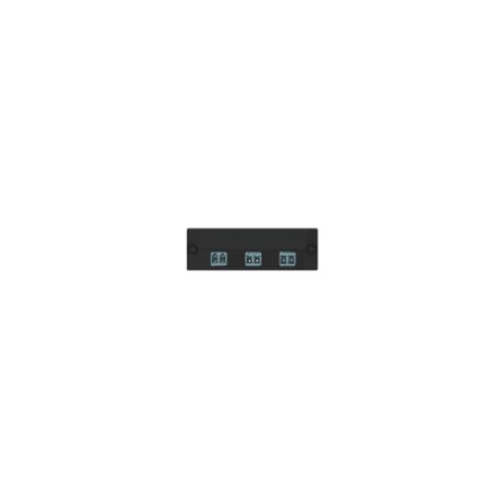 placa acopladora de fibra optica fap con 3 conectores lc duplex 6 fibras para fibra multimodo om3om4 color aqua