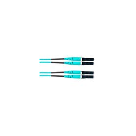 jumper de fibra óptica multimodo 50125 om4 lclc duplex ofnr riser color aqua 6 metros182398