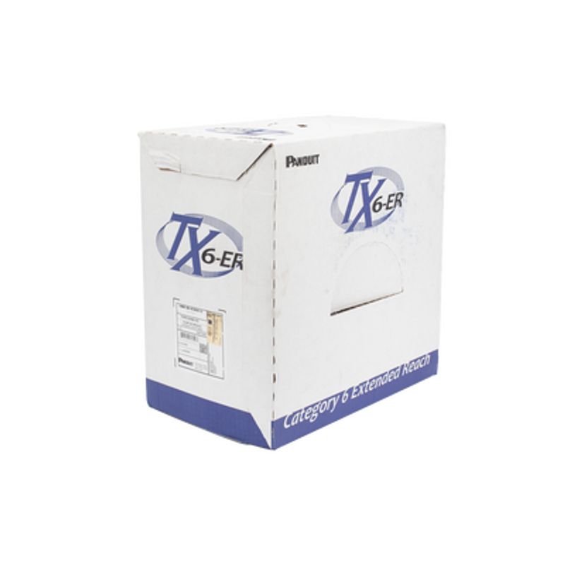 Bobina De Cable Utp De 4 Pares Cat6 De Rango Extendido 22 Awg Cmp (plenum) Color Azul 305 M