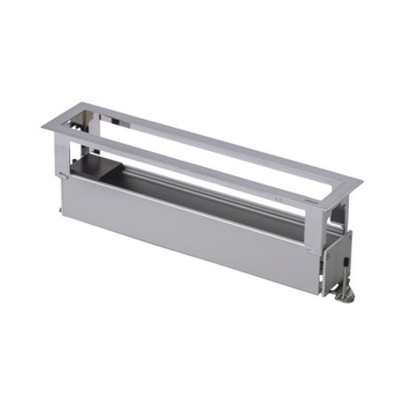 Caja Para Instalación En Escritorio Para Voz Datos O Contactos Eléctricos / Capacidad Para 6 Módulos / Salida De Cables Posterio