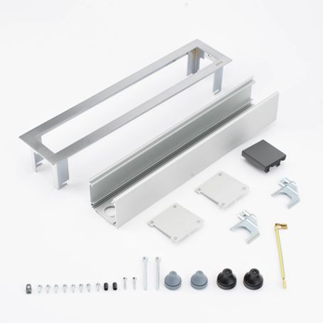 Caja Para Instalación En Escritorio Para Voz Datos O Contactos Eléctricos / Capacidad Para 6 Módulos / Salida De Cables Posterio