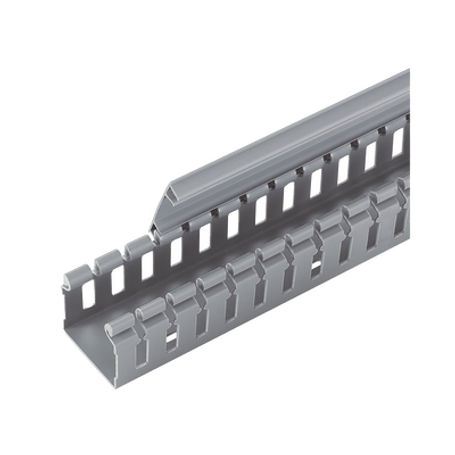 canaleta ranurada de pvc sin tapa tipo h tapa abisagrada 551 mm de ancho 503 mm de alto y 18288 mm de largo color gris233823
