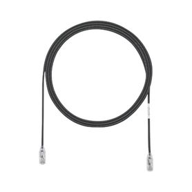 cable de parcheo tx6 utp cat6 diámetro reducido 28awg color negro 8 ft 