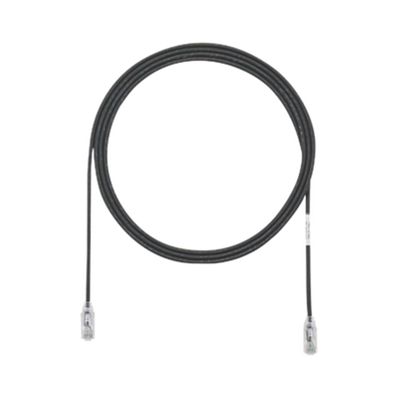 Cable De Parcheo Tx6 Utp Cat6 Diámetro Reducido (28awg) Color Negro 8 Ft Cable De Parcheo Tx6 Utp Cat6 Diámetro Reducido (28awg) Color Negro 8 Ft