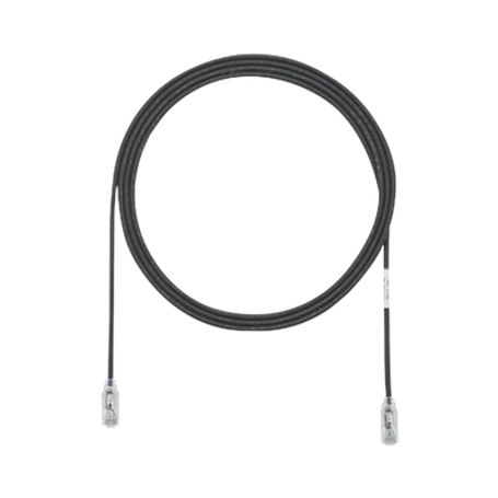 cable de parcheo tx6 utp cat6 diámetro reducido 28awg color negro 8 ft 
