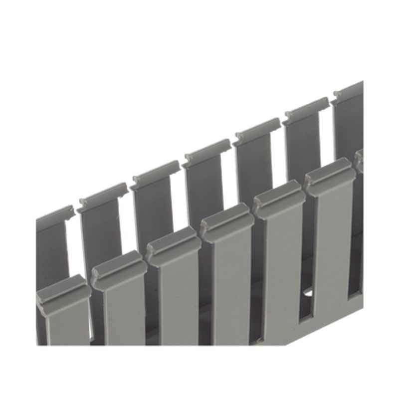 Canaleta Ranurada De Pvc Sin Tapa Tipo G 3.25 In De Ancho 3.12 In De Alto Y 1828.8 Mm De Largo Color Gris