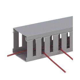 canaleta ranurada de pvc sin tapa tipo g 325 in de ancho 312 in de alto y 18288 mm de largo color gris215810