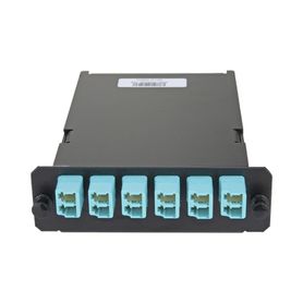 placa acopladora de fibra óptica fap con 12 pigtails ribbon y 6 conectores lc duplex 12 fibras para fibra multimodo om3om4 colo