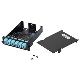 placa acopladora de fibra óptica fap con 12 pigtails ribbon y 6 conectores lc duplex 12 fibras para fibra multimodo om3om4 colo