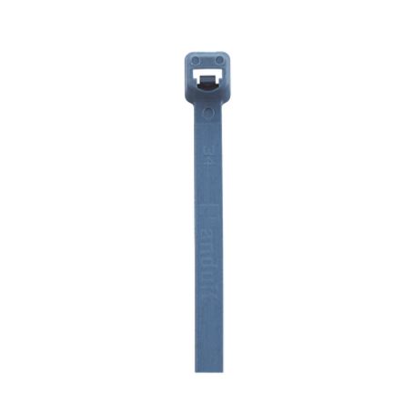 Cincho Panty™ 203mm Largo X 3.4mm Ancho  Intermedio De Nylon 6.6 Y Metal Detectable Color Azul. 100 Piezas.