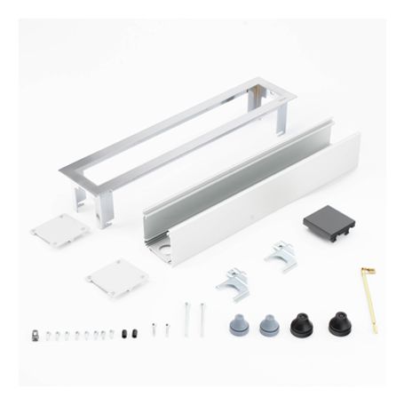 Caja Para Instalación En Escritorio Para Voz Datos O Contactos Eléctricos / Capacidad Para 4 Módulos / Salida De Cables Posterio