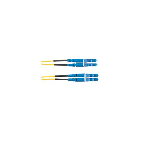 Jumper De Fibra Optica Monomodo 9/125 Os2 Lclc Duplex Lszh (cero Halógenos) Color Amarillo 2 Metros