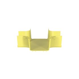 accesorio de 4 vias horizontal con ángulos a 90º para canaletas fiberrunner™ 6x4 color amarillo201332