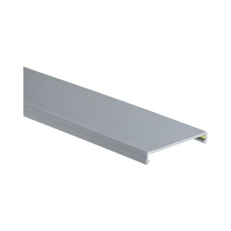 Tapa Para Canaleta Ranurada De 3.25 In De Ancho  1.38 M De Largo Color Gris