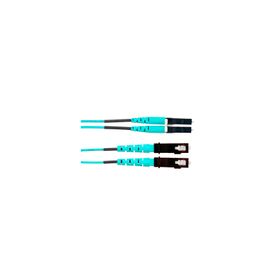 jumper de fibra optica multimodo 50125 om4 lcsc duplex lszh color aqua 6 metros240095