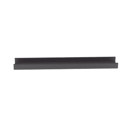 Canaleta Fiberrunner™ 12x4 De Pvc Rigido Color Negro 1.8 M De Largo