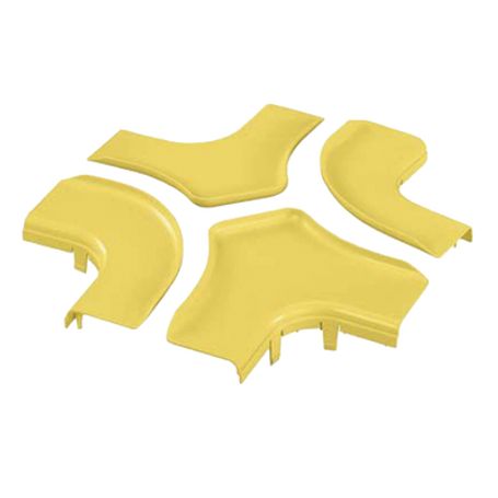 tapa para accesorio de 4 vias horizontal frfwc6x4lyl para canaletas fiberrunner™ 6x4 color amarillo