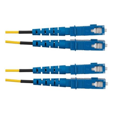 Jumper De Fibra Optica Monomodo 9/125 Os2 Scsc Duplex Ofnr (riser) Color Amarillo 3 Metros