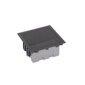caja de suelo simon serie s  para voz datos o contactos eléctricos  capacidad para 2 módulos  con registro integrado para fijac