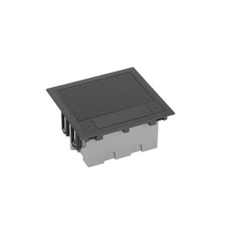 Caja De Suelo Simon Serie S / Para Voz Datos O Contactos Eléctricos / Capacidad Para 2 Módulos / Con Registro Integrado Para Fij
