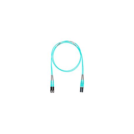 Jumper De Fibra Optica Multimodo 50/125 Om4 Lcsc Duplex Ofnr (riser) Color Aqua 5 Metros