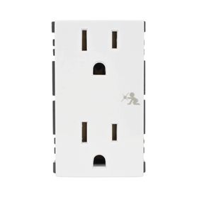 módulo color blanco duplex de contactos eléctricos  necesita el smadapfp para fijar a caja para pavimento  2542430241732