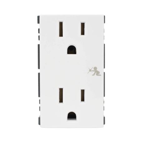 Módulo Color Blanco Duplex De Contactos Eléctricos / Necesita El Smadapfp Para Fijar A Caja Para Pavimento / (2542430)