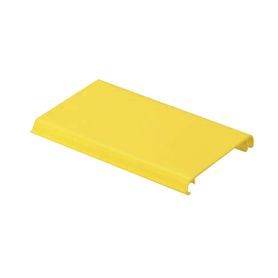 tapa con bisagra a presión para canaleta fiberrunner™ fr4x4yl10 de pvc rigido color amarillo 3 m de largo