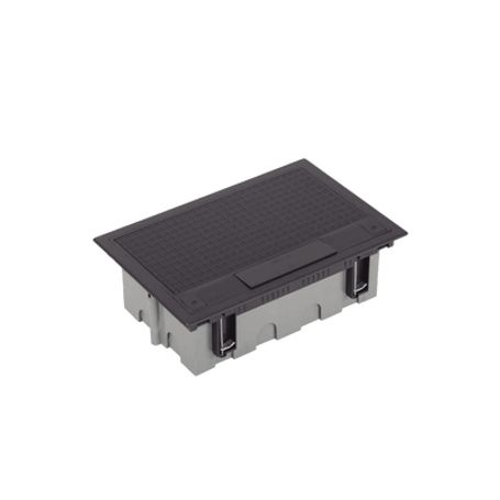 Caja Para Instalación En Pavimento Para Voz Datos O Contactos Eléctricos / Capacidad Para 4 Módulos / Espacio Embellecedor En La