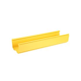 canaleta fiberrunner™ 6x4 de pvc rigido color amarillo 3 m de largo239980