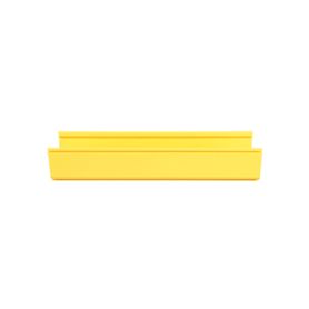 canaleta fiberrunner™ 6x4 de pvc rigido color amarillo 3 m de largo239980