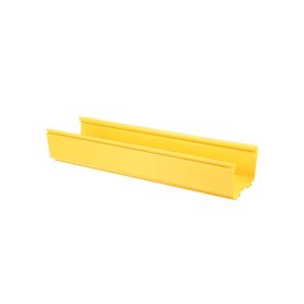 canaleta fiberrunner™ 6x4 de pvc rigido color amarillo 3 m de largo239980