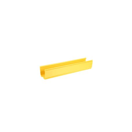 canaleta fiberrunner™ 4x4 de pvc rigido color amarillo 3 m de largo239982