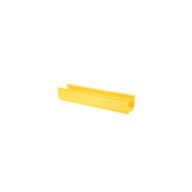 canaleta fiberrunner™ 4x4 de pvc rigido color amarillo 3 m de largo239982