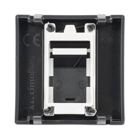 Módulo Color Grafito Con 1 Espacio Para Jack Keystone / (k76/14) Módulo Color Grafito Con 1 Espacio Para Jack Keystone / (k76/14)