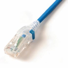 patch cord skinny cat6a utp 5ft diámetro reducido 28 awg cmlsoh color azul