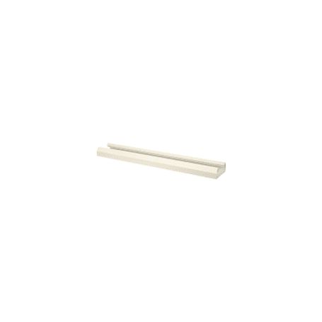 Base Para Canaleta T70 De Pvc Rigido Con Orificios Perforados Para Montaje 103.3 X 44.9 X 1800 Mm Color Blanco Mate