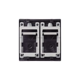módulo color grafito con 2 espacios para jacks keystone  kb7614241731