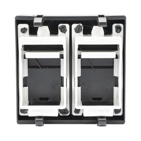 módulo color grafito con 2 espacios para jacks keystone  kb7614241731