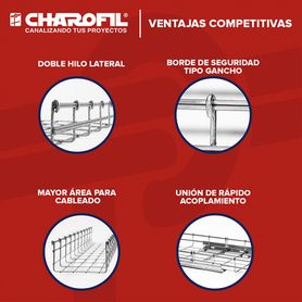 charola 54 d peralte x 150 mm d ancho y 3000mm longitud mallafills170154