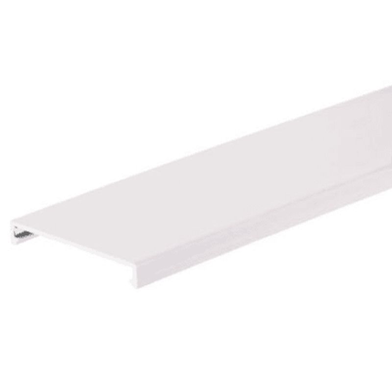 Tapa Para Canaleta Ranurada De 57.2 Mm De Ancho 1828.8 Mm De Largo Color Blanco