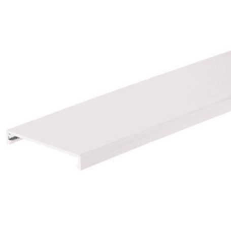 Tapa Para Canaleta Ranurada De 57.2 Mm De Ancho 1828.8 Mm De Largo Color Blanco