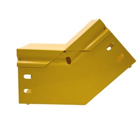 chfiber curva vertical interior a 45° de aluminio peralte 4 ancho 4 radio 8 con recubrimiento en pintura epóxica incluye tapa  