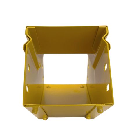 Chfiber Curva Vertical Interior A 45° De Aluminio Peralte 4 Ancho 4 Radio 8 Con Recubrimiento En Pintura Epóxica Incluye Tapa  U